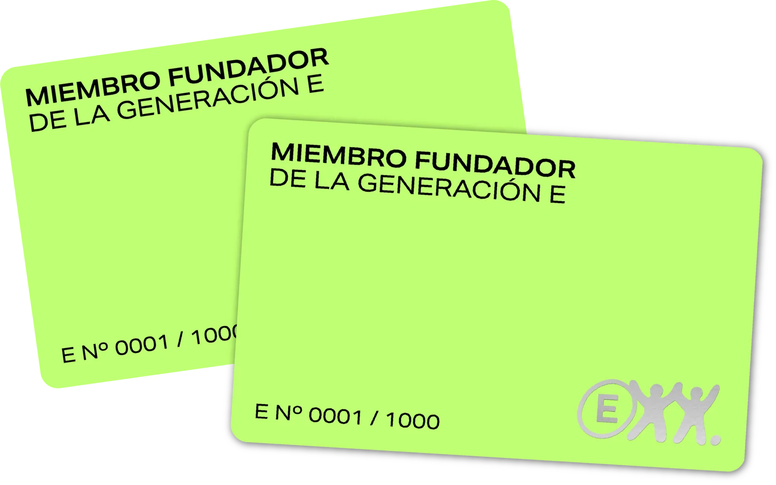 Tarjeta E-PASS de Miembro Fundador de Somos la E
